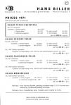 Price list 1971 - page 1